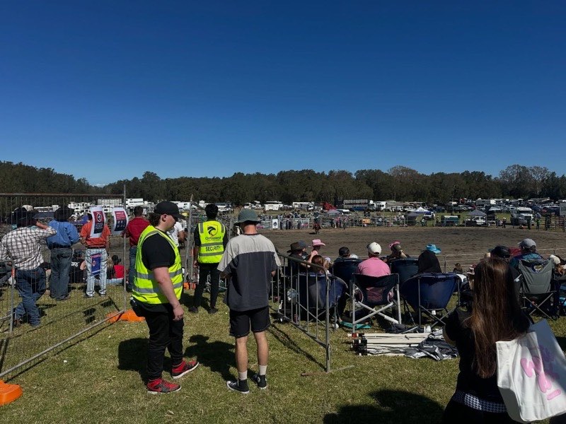 OnGuard Protection event security team at the Nowra Annual Rodeo in New South Wales